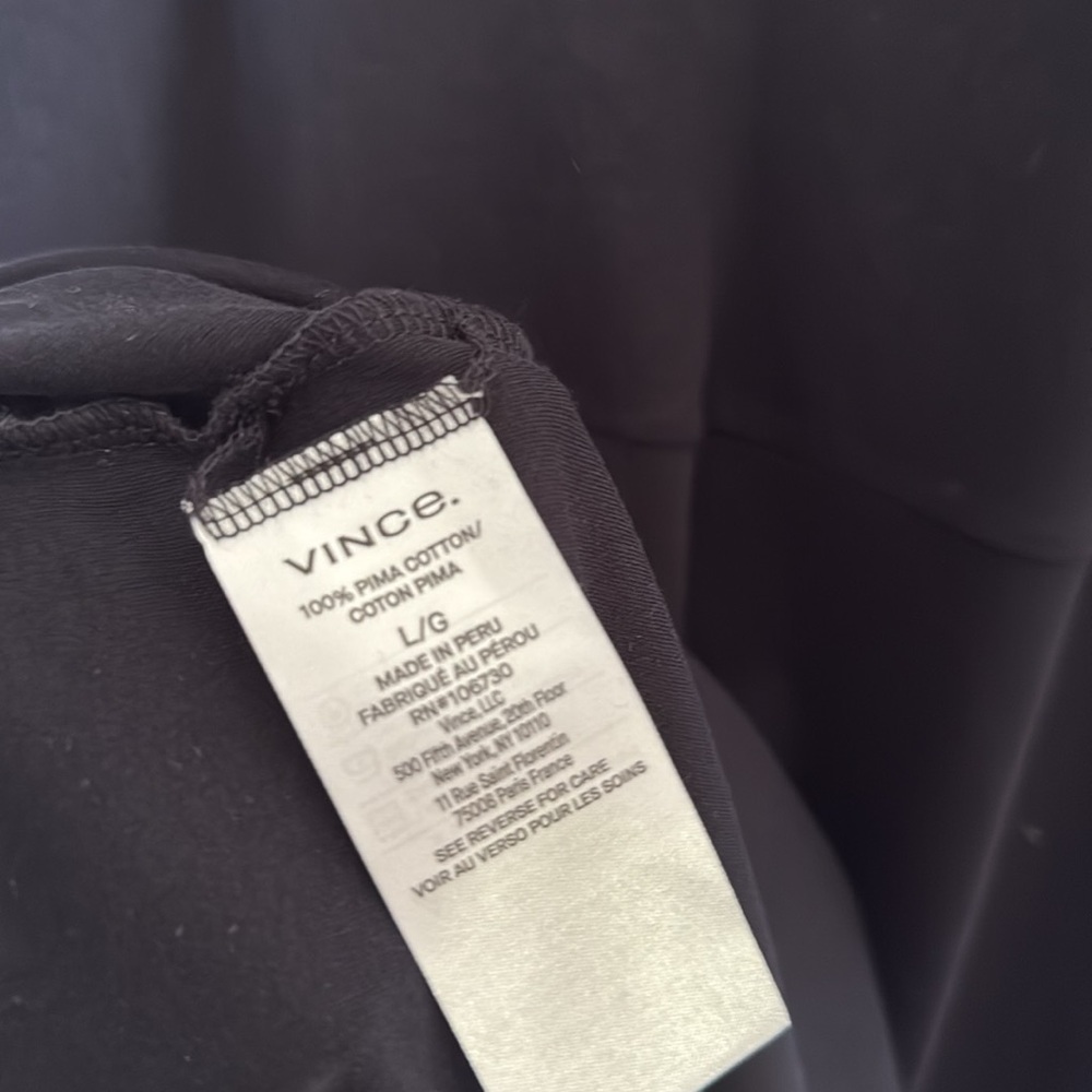 Midnight Navy Vince Cotton Midi Dress - Picture 7 of 8